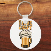 Ik hou van Craft Beer Sleutelhanger (Voorkant)