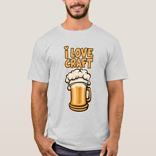 Ik hou van Craft Beer T-shirt (Voorkant)