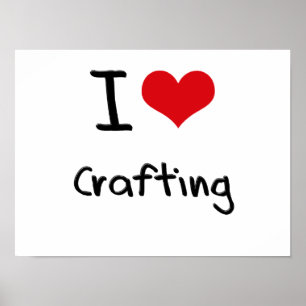 Ik hou van Crafting Poster