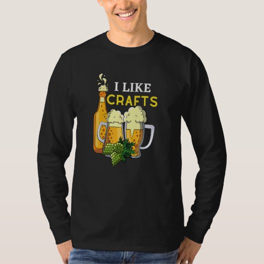 Ik hou van Crafts Beer Microbrew Hops 2 T-shirt (Voorkant)