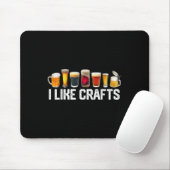 Ik hou van Crafts Craft Beer Microbrew Hops Funny Muismat (Met muis)