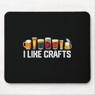 Ik hou van Crafts Craft Beer Microbrew Hops Funny Muismat
