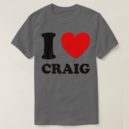 Ik hou van Craig T-shirt (Design voorkant)