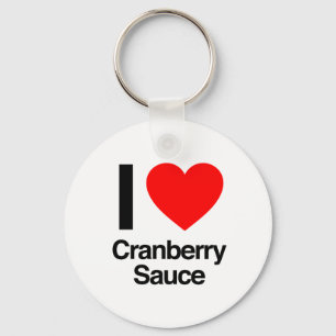 ik hou van cranberry sauce sleutelhanger