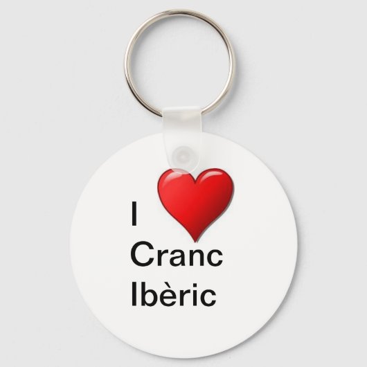 Ik hou van Cranc Ibèric Sleutelhanger (Voorkant)