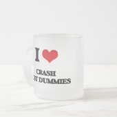 Ik hou van Crash Test Dummies Matglas Koffiemok (Voorkant links)