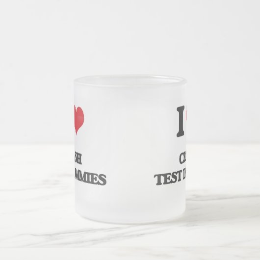 Ik hou van Crash Test Dummies Matglas Koffiemok (Center)