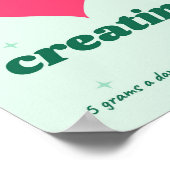 Ik hou van Creatine Grappige Gym Poster (Hoek)