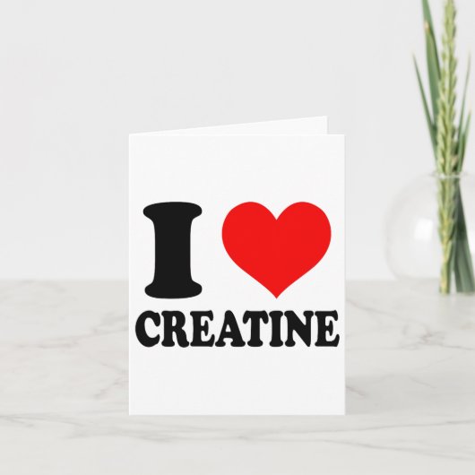 Ik hou van creatine kaart (Voorkant)