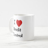 Ik hou van credit control | Collectie van de schul Koffiemok (Voorkant links)
