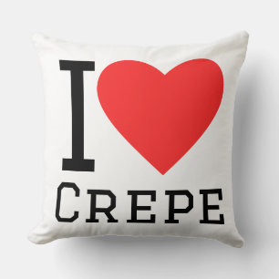 Ik hou van crêpe kussen