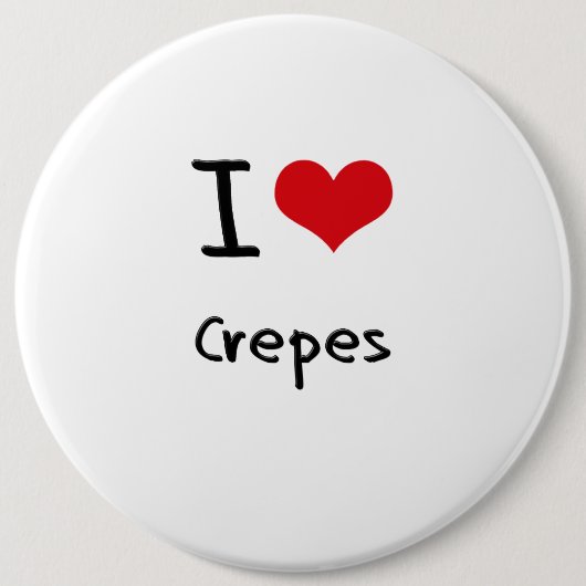 Ik hou van Crepes Ronde Button 6,0 Cm (Voorkant)