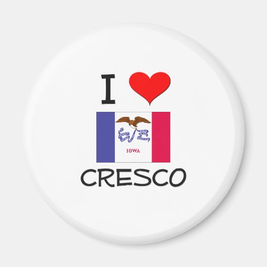 Ik hou van CRESCO Iowa Magneet (Voorkant)