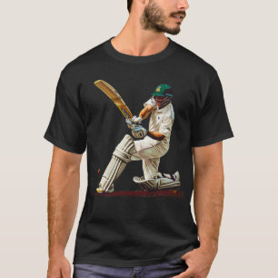 Ik hou van cricket digitale kunst t-shirt