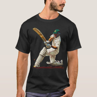 Ik hou van cricket digitale kunst t-shirt
