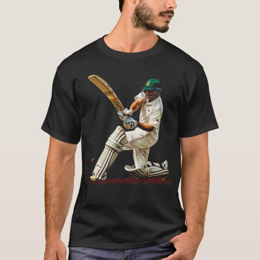 Ik hou van cricket digitale kunst t-shirt (Voorkant)