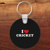 Ik hou van cricket sleutelhanger (Voorkant)