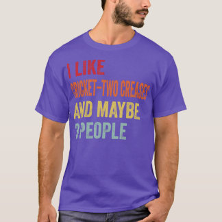 Ik hou van cricketTwo vouwen misschien 3 mensen T-shirt