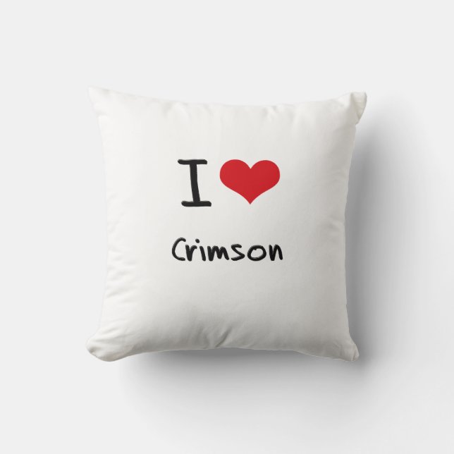 Ik hou van Crimson Kussen (Voorkant)