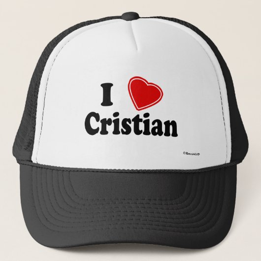 Ik hou van Cristian Trucker Pet (Voorkant)