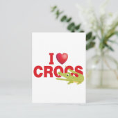 ik hou van crocs briefkaart (Staand voorkant)