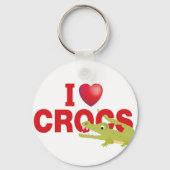 ik hou van crocs sleutelhanger (Voorkant)