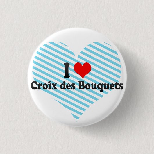Ik hou van Croix des Bouquets, Haïti Ronde Button 3,2 Cm (Voorkant)