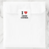 Ik hou van Cruise Control Vierkante Sticker (Tas)