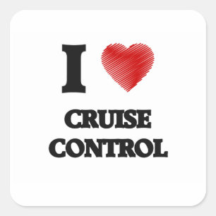 Ik hou van Cruise Control Vierkante Sticker