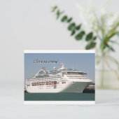 Ik hou van cruise: cruiseschip 2 briefkaart (Staand voorkant)