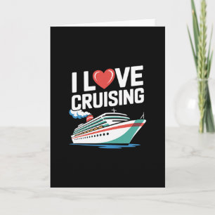Ik hou van cruisen zeevaart maritieme reis kaart
