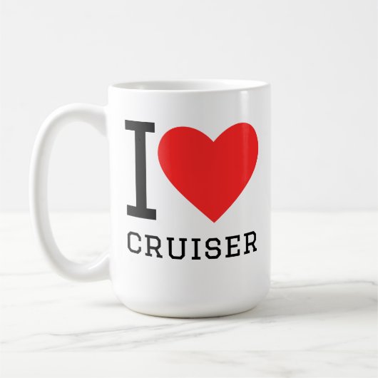 Ik hou van cruiser koffiemok (Links)
