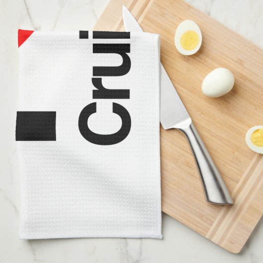 ik hou van cruises theedoek (Quarter Fold)