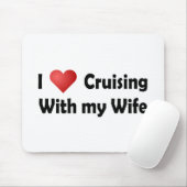 Ik hou van cruiseschepen... Echtgenote Muismat (Met muis)