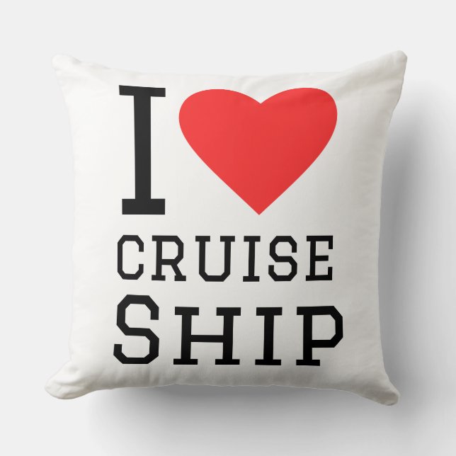 Ik hou van cruiseschip kussen (Voorkant)
