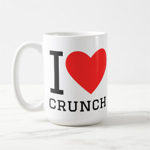 Ik hou van crunch koffiemok