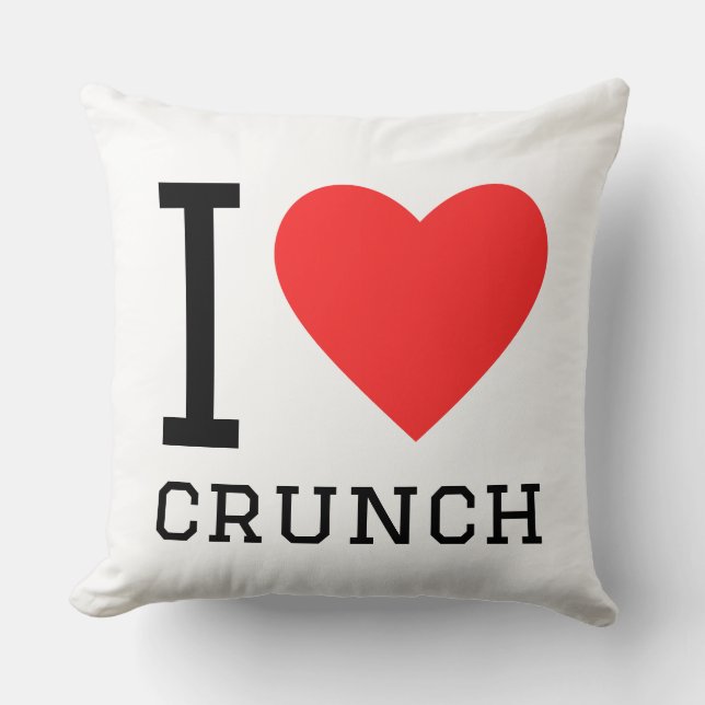 Ik hou van crunch kussen (Voorkant)