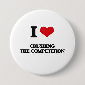 Ik hou van Crushing's wedstrijd Ronde Button 7,6 Cm (Voorkant)