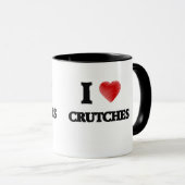 Ik hou van Crutches Mok (Voorkant rechts)
