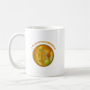 Ik hou van cryptocurrency koffiemok