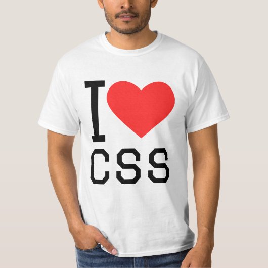 Ik hou van css t-shirt (Voorkant)