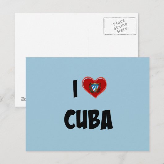 Ik hou van Cuba Briefkaart (Voorkant / Achterkant)