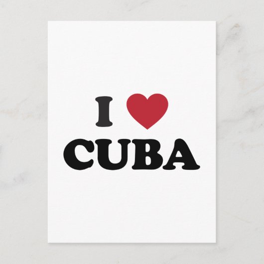 Ik hou van Cuba Briefkaart (Voorkant)