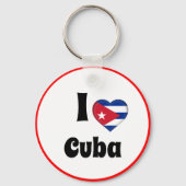 Ik hou van Cuba en Cubaans hart - reizen/sport Sleutelhanger (Achterkant)
