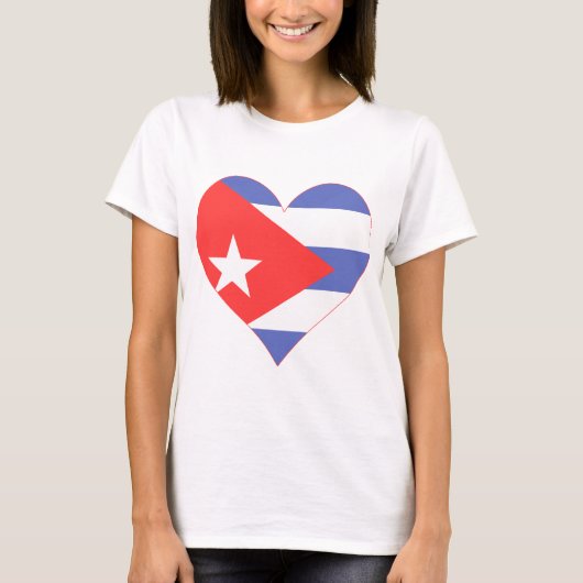Ik hou van Cuba Heart T-shirt (Voorkant)