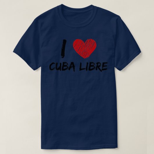 Ik hou van Cuba Libre T-shirt (Design voorkant)