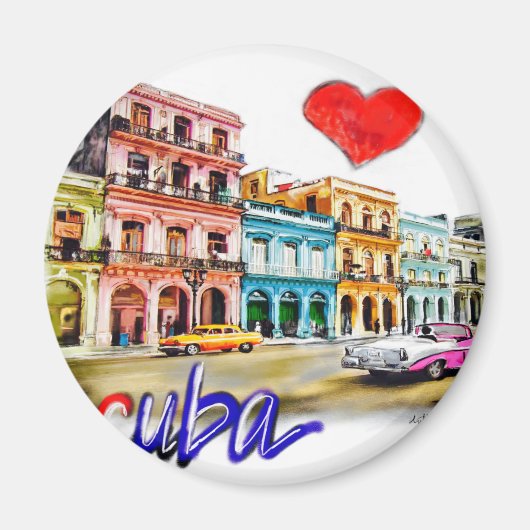 Ik hou van Cuba Magneet (Voorkant)