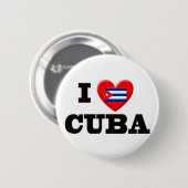 Ik hou van Cuba Ronde Button 5,7 Cm (Voorkant /achterkant)