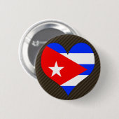 Ik hou van Cuba Ronde Button 5,7 Cm (Voorkant /achterkant)
