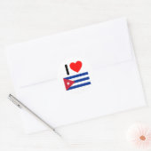 Ik hou van Cuba Ronde Sticker (Envelop)